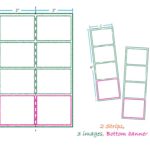 2 strips 3 images bottom banner layout